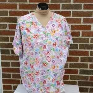 H.Q scrub top pit to pit 27" xxl